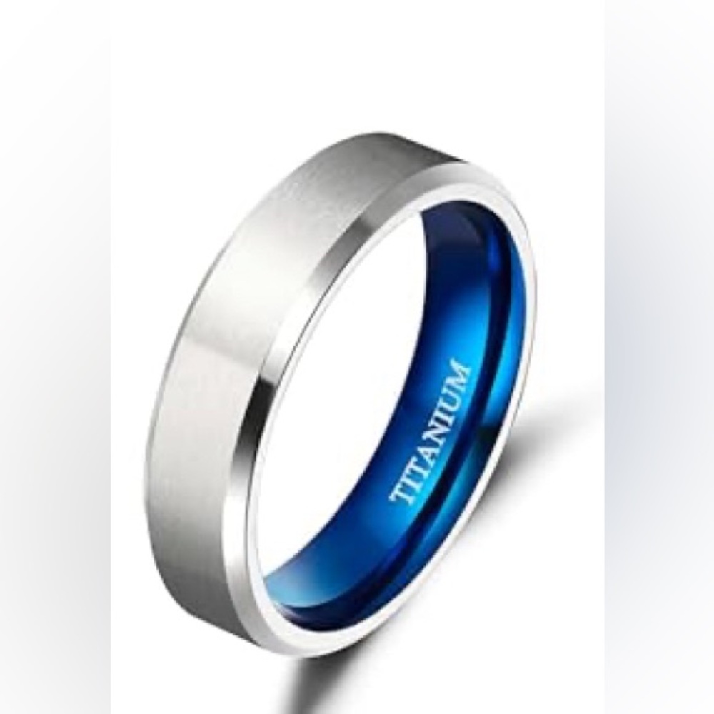 Tigrade Titanium Wedding Band from Amazon